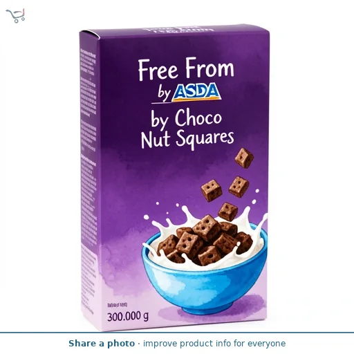 Free From by ASDA Free From by Choco Nut Squares 300g