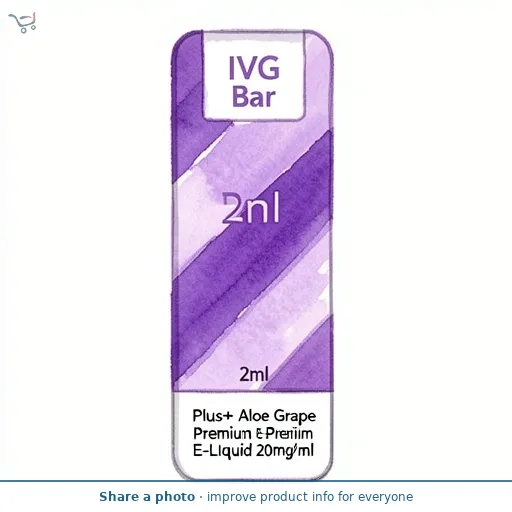 IVG Bar Plus+ Aloe Grape Ice Premium E-Liquid 20mg/ml 2ml