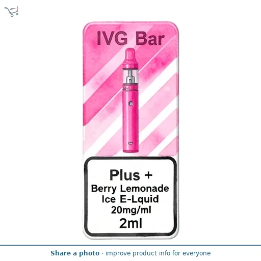 IVG Bar Plus + Berry Lemonade Ice E-Liquid 20mg/ml 2ml