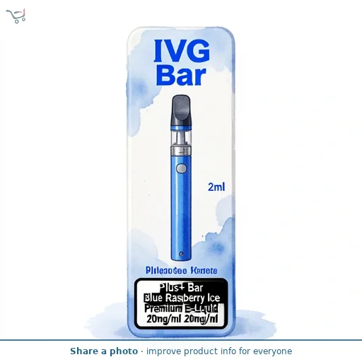 IVG Bar Plus+ Bar Blue Raspberry Ice Premium E-Liquid 20mg/ml 2ml