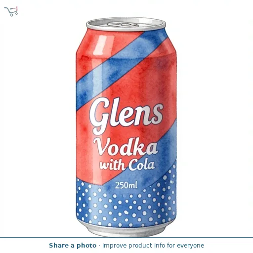 Glens Vodka with Cola 250ml
