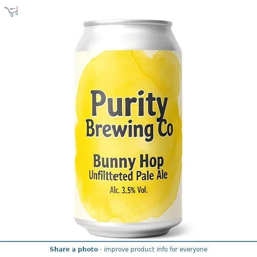 Purity Brewing Co Bunny Hop Unfiltered Pale Ale