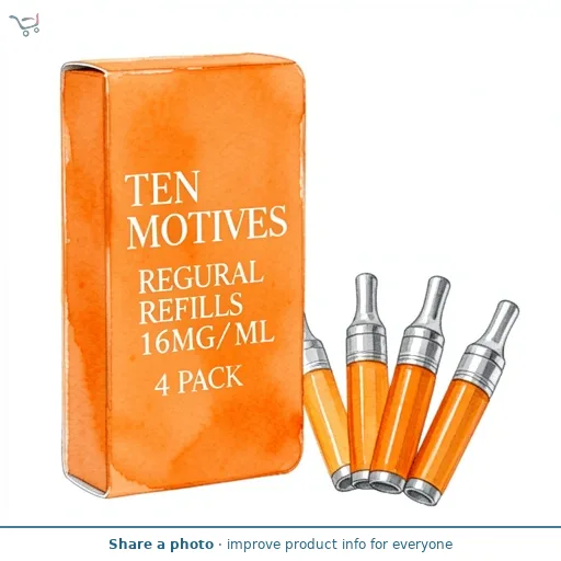 Ten Motives Regular Refills 16mg/ml 4 Pack