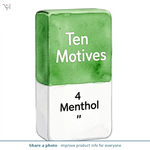 Ten Motives Electronic Cigarette Menthol Refill x4