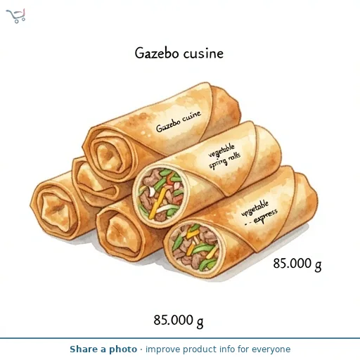 Gazebo cuisine vegetable spring rolls - express
