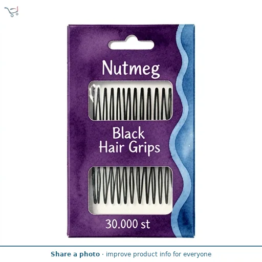Nutmeg Black Hair Grips
