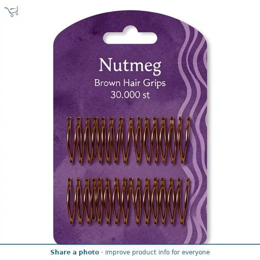 Nutmeg Brown Hair Grips