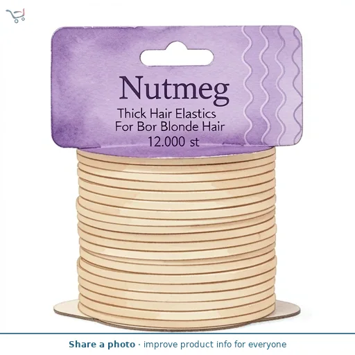 Nutmeg Thick Hair Elastics For Blonde Hair