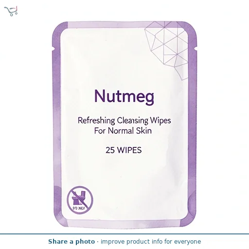 Nutmeg Refreshing Cleansing Wipes For Normal Skin