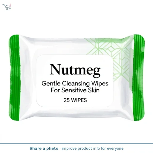 Nutmeg Gentle Cleansing Wipes For Sensitive Skin