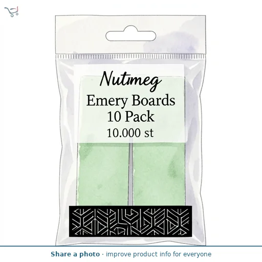 Nutmeg Emery Boards 10 Pack