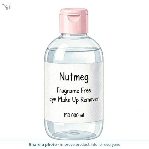 Nutmeg Fragrance Free Eye Make Up Remover