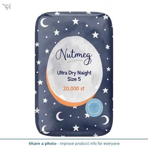Nutmeg Ultra Dry Night Nappy Pants Size 5