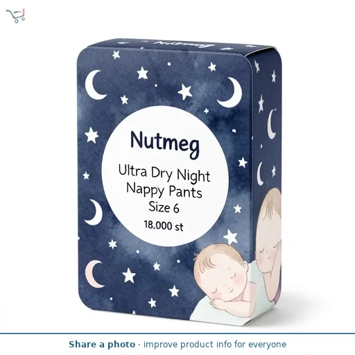 Nutmeg Ultra Dry Night Nappy Pants Size 6