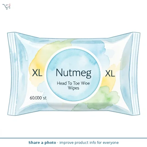 Nutmeg XL Head To Toe Wipes
