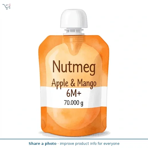 Nutmeg Apple & Mango Baby Food 6M+ 