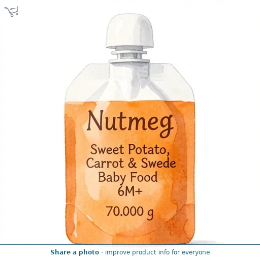 Nutmeg Sweet Potato, Carrot & Swede Baby Food 6M+