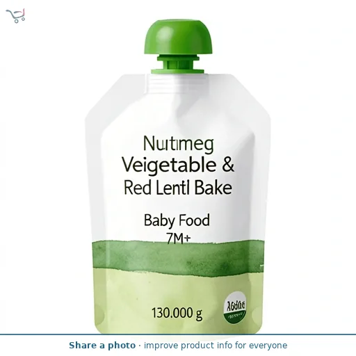 Nutmeg Vegetable & Red Lentil Bake Baby Food 7M+ 