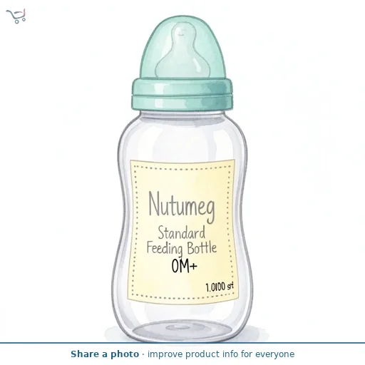 Nutmeg Standard Feeding Bottle 0M+