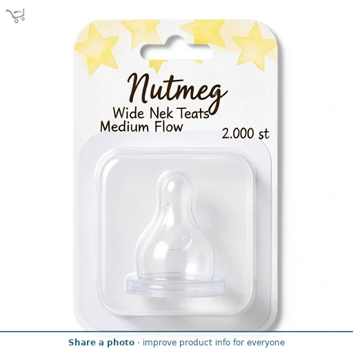 Nutmeg Wide Neck Teats Medium Flow
