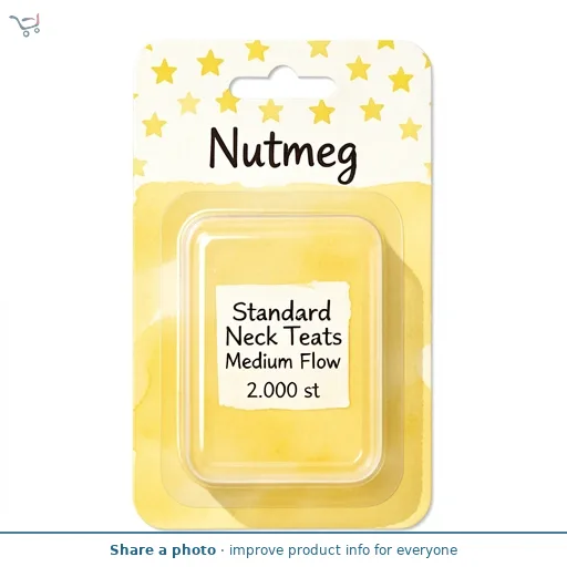 Nutmeg Standard Neck Teats Medium Flow 