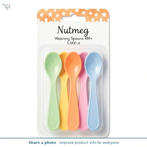  Nutmeg Weaning Spoons 4M+