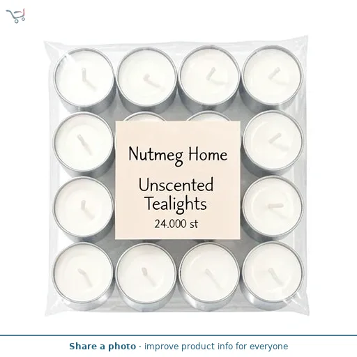 Nutmeg Home Unscented Tealights