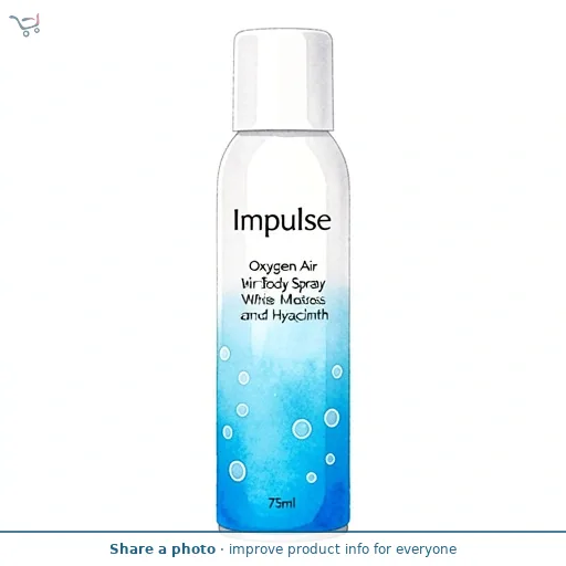Impulse Oxygen Air Body Spray White Moss and Hyacinth 75ml