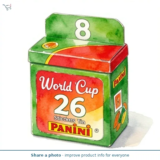World Cup 26 Panini Stickers Pocket Tin