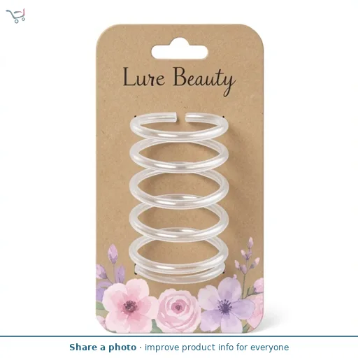 Lure Beauty 4 Bands Hair Hoops Clear