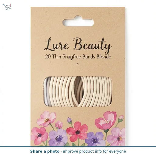 Lure Beauty 20 Thin Snagfree Bands Blonde