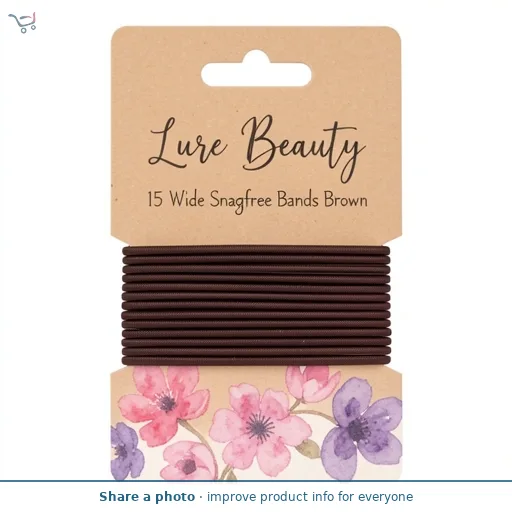 Lure Beauty 15 Wide Snagfree Bands Brown