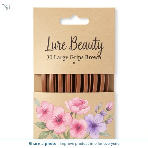 Lure Beauty 30 Large Grips Brown