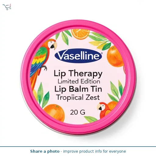 Vaseline Lip Therapy Limited Edition Lip Balm Tin Tropical Zest 20 G