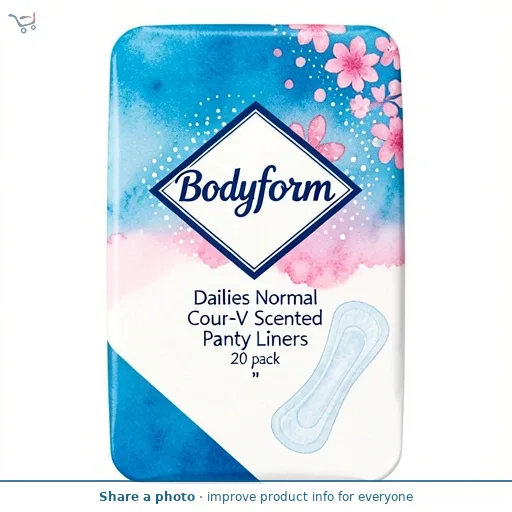 Bodyform Dailies Normal Cour-V Scented Panty Liners 20 pack