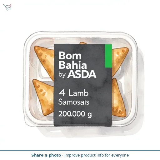 Bom Bahia by ASDA 4 Lamb Samosas 200g