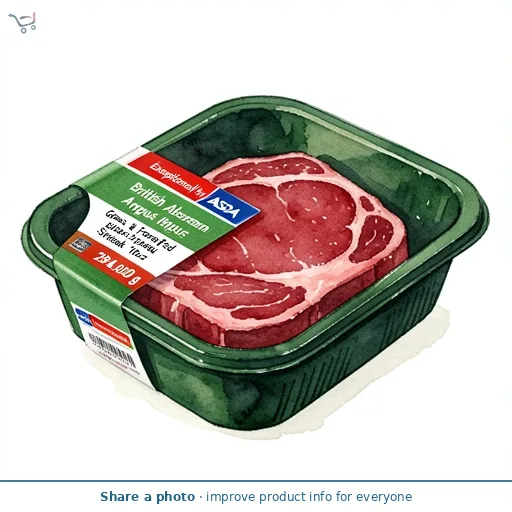 Exceptional by ASDA British Aberdeen Angus Grass & Forage Fed Sirloin Steak 10oz 284g