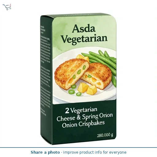 Asda Vegetarian 2 Vegetarian Cheese & Spring Onion Crispbakes 280g