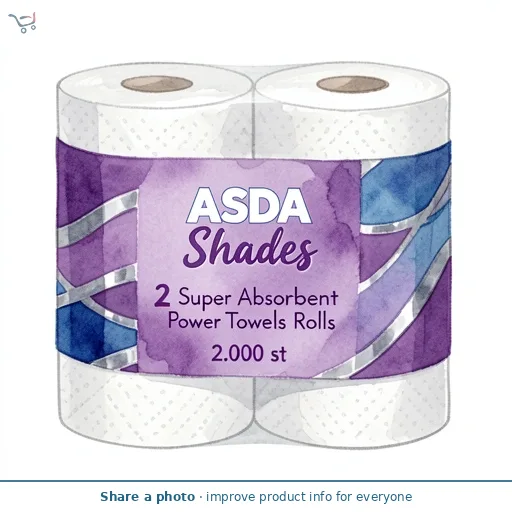 ASDA Shades 2 Super Absorbent Power Towels Rolls