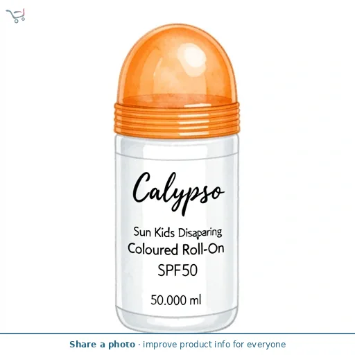 Calypso Sun Kids Disappearing Coloured Roll-On SPF50 50ml