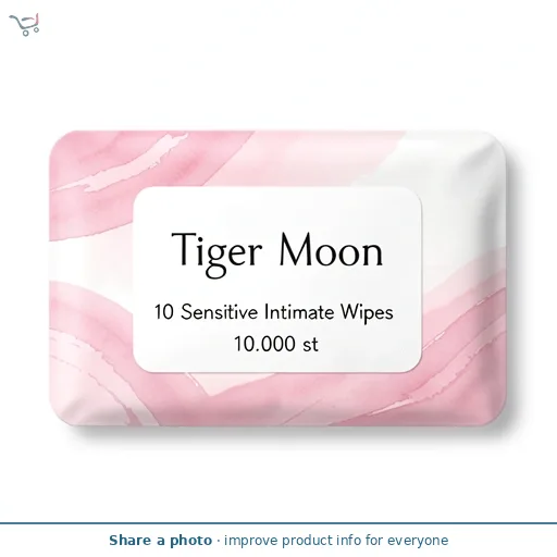 Tiger Moon 10 Sensitive Intimate Wipes