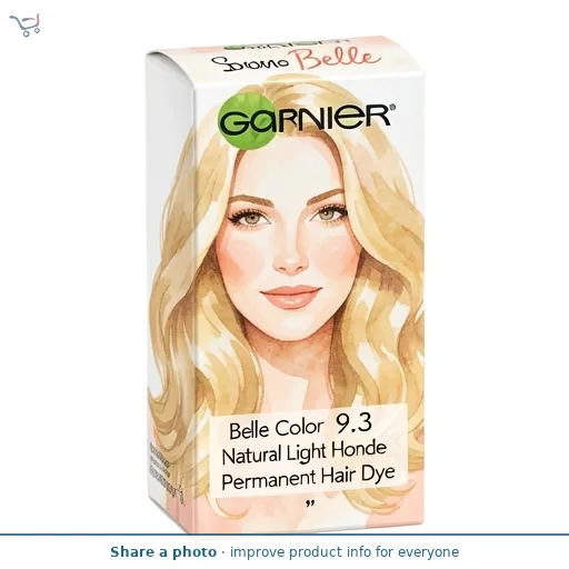 Garnier Belle Belle Color 9.3 Natural Light Honey Blonde Permanent Hair Dye