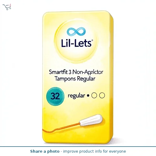 Lil-Lets Smartfit 32 Non-Applicator Tampons Regular