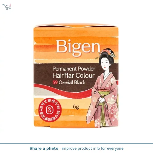 Bigen Permanent Powder Hair Colour 59 Oriental Black 6g