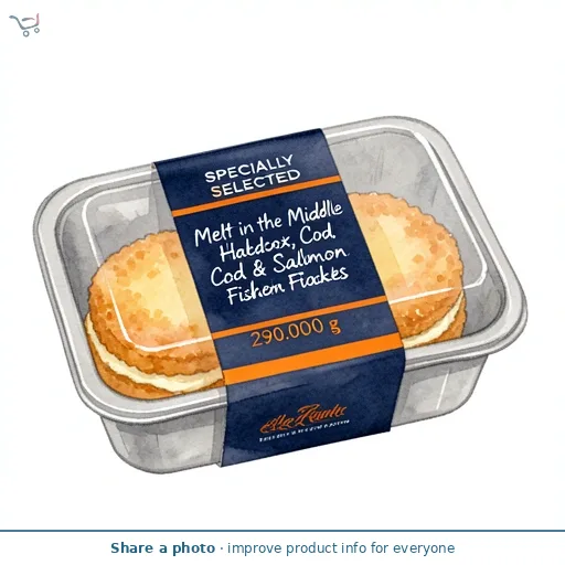 Melt in the Middle Haddock, Cod & Salmon Fishcakes
