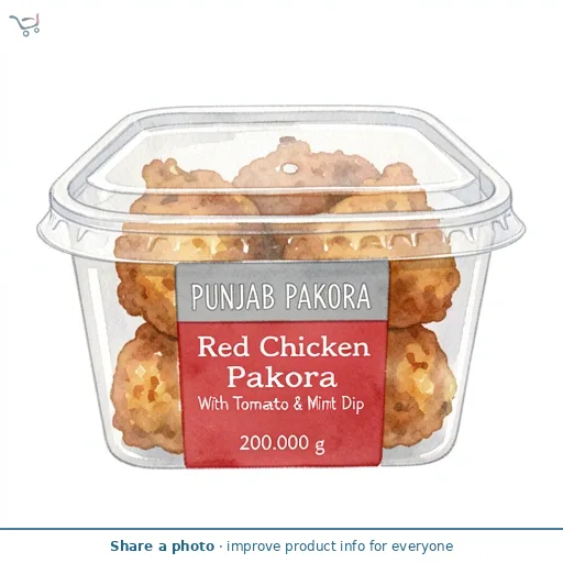 Punjab Pakora Red Chicken Pakora With Tomato & Mint Dip 