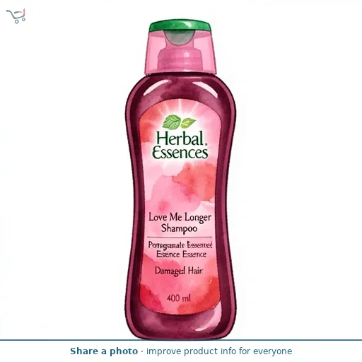Herbal Essences Love Me Longer Shampoo | Pomegranate Essence | Damaged Hair | 400 ml