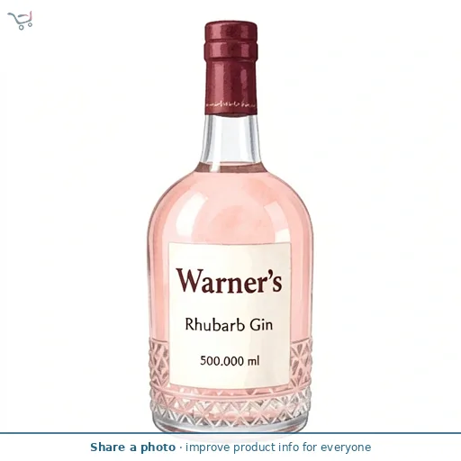 Warner's Rhubarb Gin 50cl