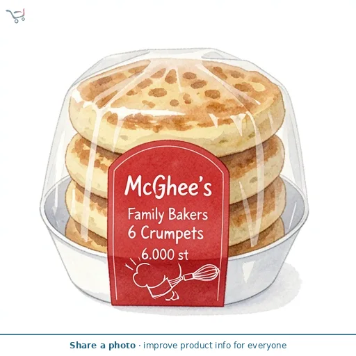 McGhee's Family Bakers 6 Crumpets