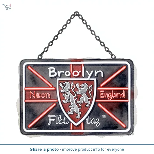 Brooklyn Neon Light England Flag